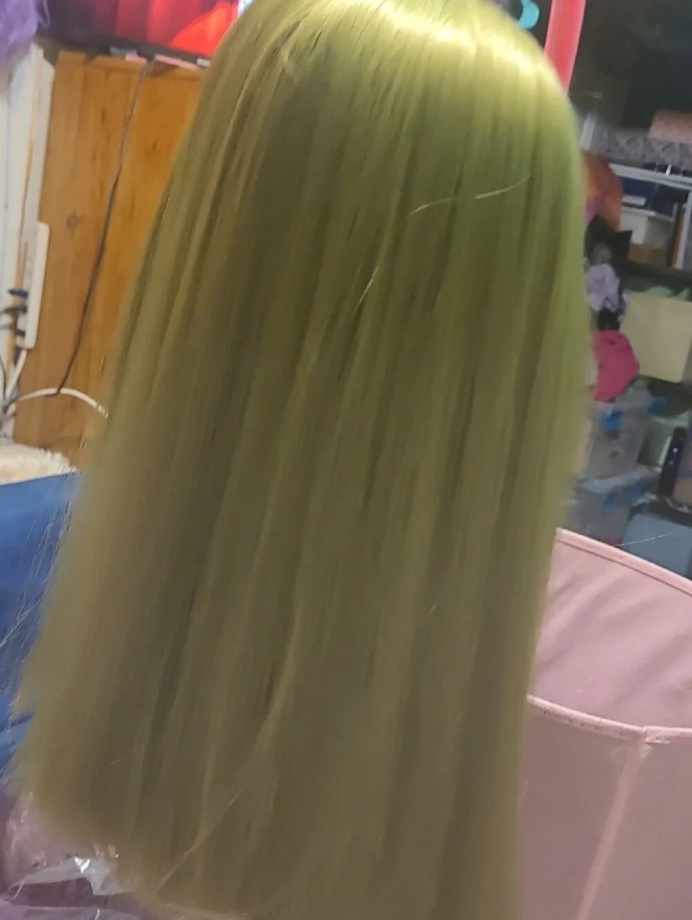 Green Straight Women's Wig - Brand